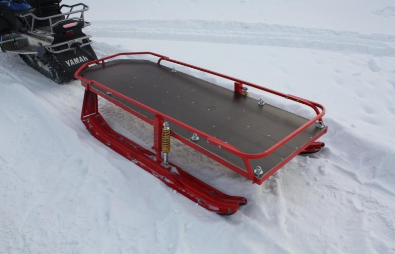 СНП-2000 Сани грузовые с независимой пружинно-амортизационной  подвеской лыж
